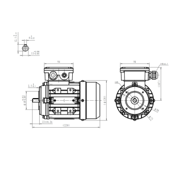 Silnik elektryczny 0,12kW 900 obr/min. 63B14